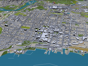 Burlington city vermont usa 30km Modelo 3D