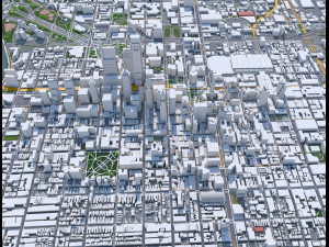 Philadelphia pennsylvania city usa 70km 3D मॉडल