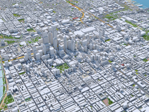 Philadelphia pennsylvania city usa 70km 3D मॉडल