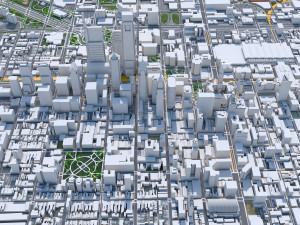 Philadelphia pennsylvania city usa 70km 3D मॉडल