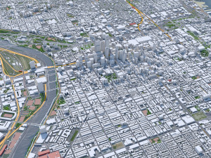 Philadelphia pennsylvania city usa 70km 3D मॉडल