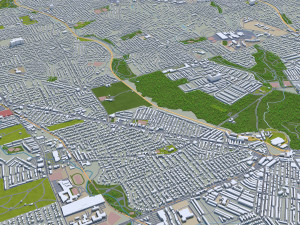 Philadelphia pennsylvania city usa 70km 3D मॉडल