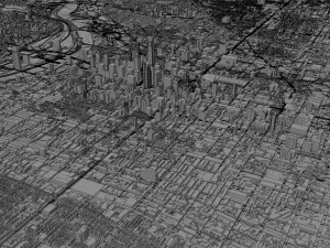 Philadelphia pennsylvania city usa 70km 3D मॉडल