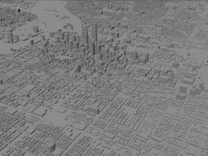 Philadelphia pennsylvania city usa 70km 3D मॉडल