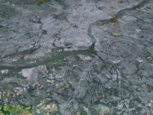 Philadelphia pennsylvania city usa 70km 3D मॉडल