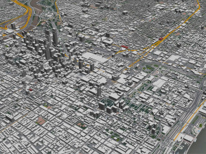 Philadelphia pennsylvania city usa 70km 3D मॉडल