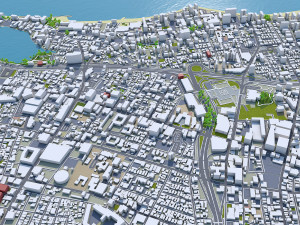 Puerto city rico 200km 3D Model