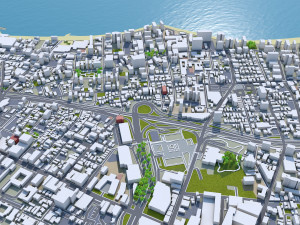 Puerto city rico 200km 3D Model