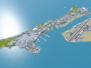 Puerto city rico 200km 3D Model