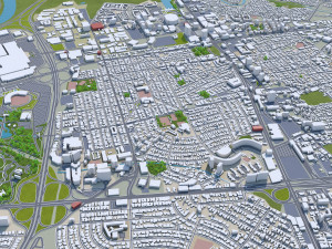 Puerto city rico 200km 3D Model