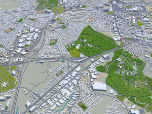 Puerto city rico 200km 3D Model