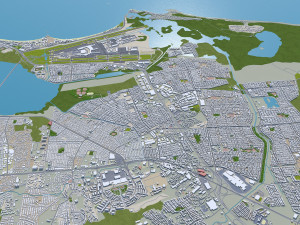 Puerto city rico 200km 3D Model
