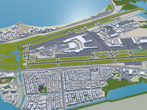 Puerto city rico 200km 3D Model