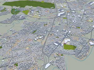 Puerto city rico 200km 3D Model