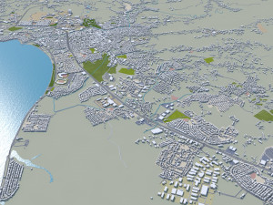 Puerto city rico 200km 3D Model