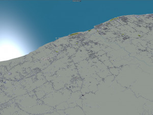 Puerto city rico 200km 3D Model