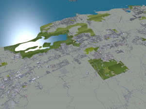 Puerto city rico 200km 3D Model