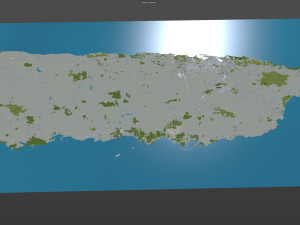 Puerto city rico 200km 3D Model