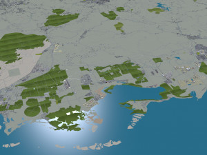 Puerto city rico 200km 3D Model