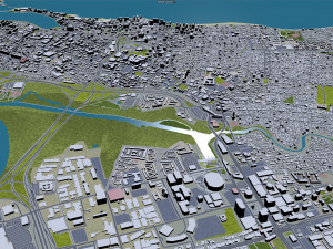 Puerto city rico 200km 3D Model