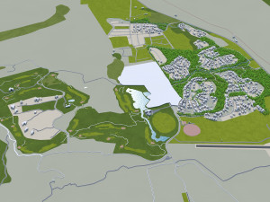Queenstown cromwell alexandra city new zealand 80km Model 3D