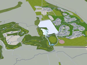 Queenstown cromwell alexandra city new zealand 80km 3D Model