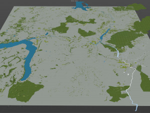 Queenstown cromwell alexandra city new zealand 80km Model 3D