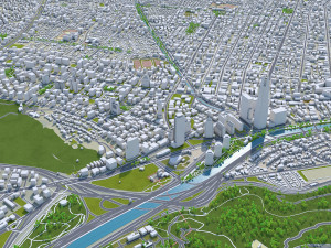 Santiago city 60km 3D 模型