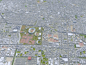 Santiago city 60km 3D 模型