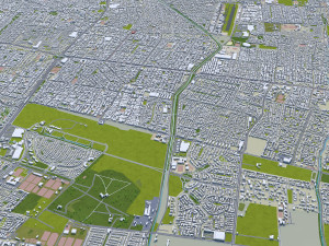 Santiago city 60km 3D 模型