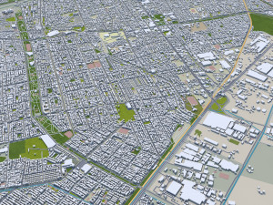 Santiago city 60km 3D 模型