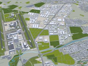 Santiago city 60km 3D 模型
