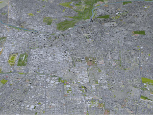Santiago city 60km 3D 模型