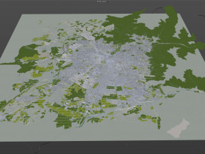Santiago city 60km 3D 模型