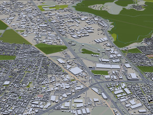 Santiago city 60km 3D 模型