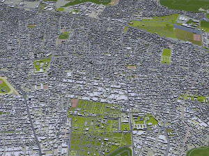 Santiago city 60km 3D Model