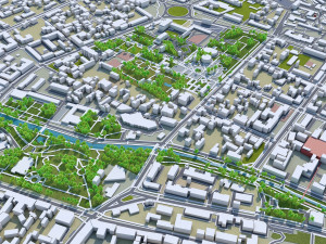 Simferopol city crimean peninsula 40km 3D Model