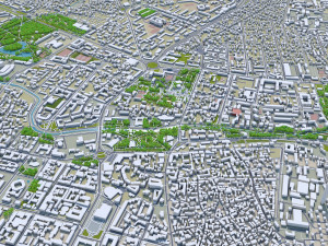 Simferopol city crimean peninsula 40km 3D Model