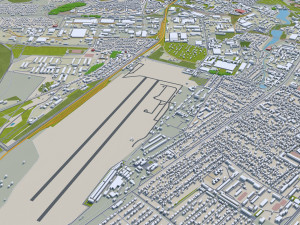 Simferopol city crimean peninsula 40km 3D Model