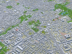 Simferopol city crimean peninsula 40km 3D Model