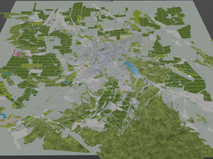 Simferopol city crimean peninsula 40km 3D Model
