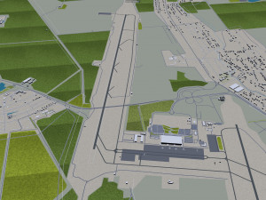 Simferopol city crimean peninsula 40km 3D Model