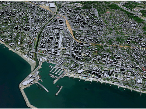 Sochi city russia 40km 3D मॉडल