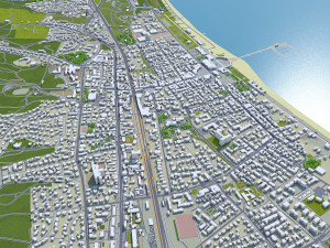 Sopot city poland 20km Modelo 3D