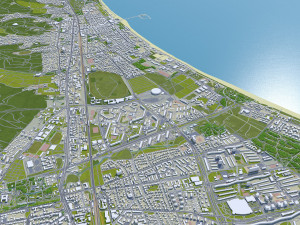 Sopot city poland 20km Modelo 3D