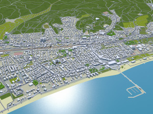 Sopot city poland 20km Modelo 3D