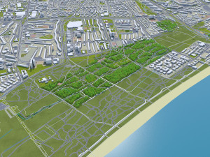 Sopot city poland 20km Modelo 3D