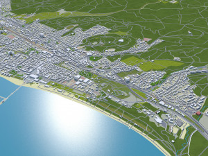 Sopot city poland 20km Modelo 3D