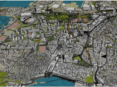 Split city croatia 20km 3D Model