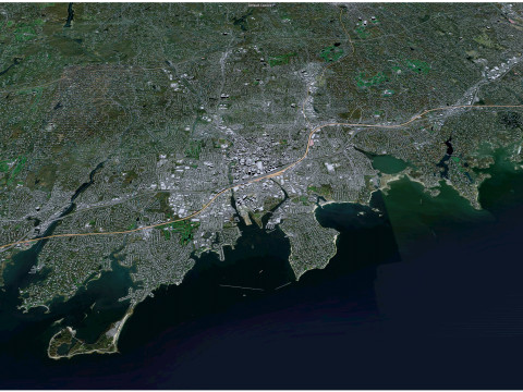 Stamford city connecticut usa 40km Model 3D